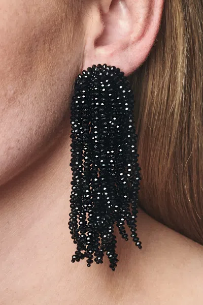 Sachin & Babi Fountain Earrings In Black