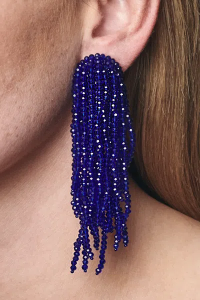 Sachin & Babi Fountain Earrings In Blue