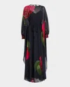 Sachin & Babi Gilda Gown In Ruby Rose