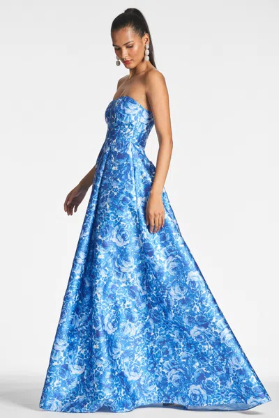 Sachin & Babi Giovanna Gown In Mediterranean Blooms
