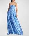 Sachin & Babi Giovanna Gown In Mediterranean Bloom