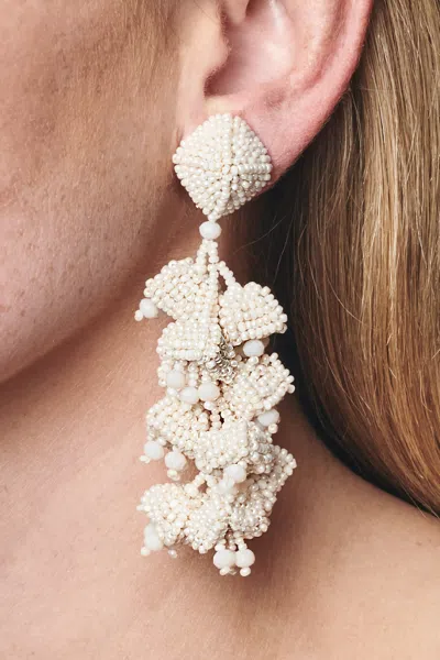 Sachin & Babi Grapes Earrings In White