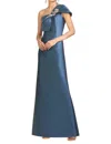 Sachin & Babi Ines Gown In Steel Blue In Blue