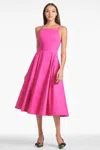 Sachin & Babi Jacinta Fit & Flare Midi Dress In Cerise