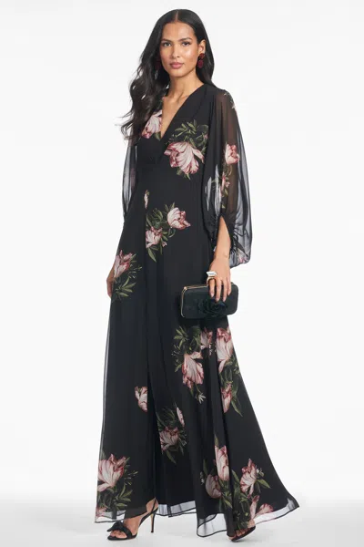 Sachin & Babi Jenny Gown In Black