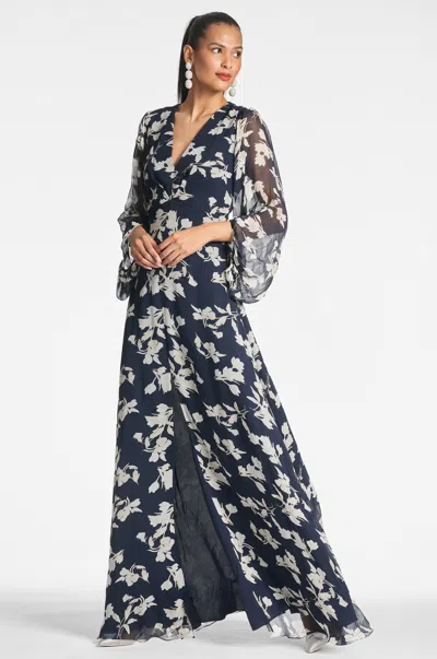 Sachin & Babi Jenny Gown In Blue