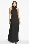 Sachin & Babi Harris One-shoulder Asymmetric Faux Leather Midi Dress