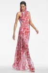 Sachin & Babi Kayla Gown In Amaranths Spray