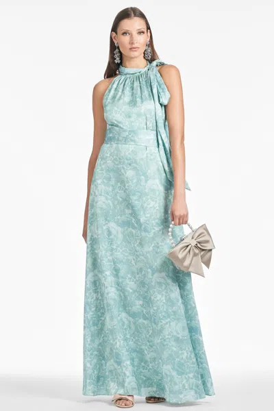 Sachin & Babi Kayla Gown In Sage Painted Floral
