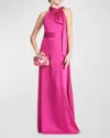 Sachin & Babi Kayla Halter Gown In Dragonfruit