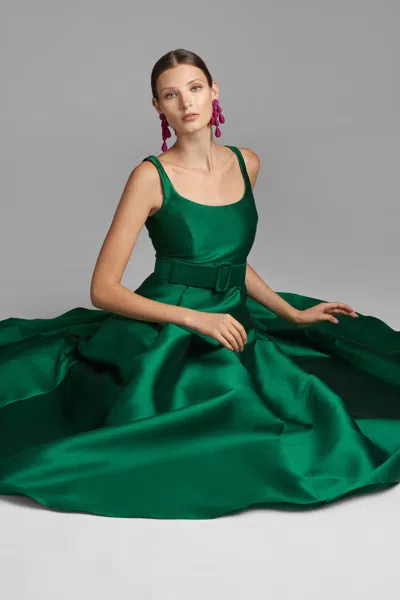 Sachin & Babi Kruse Gown In Green