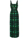 Sachin & Babi Lana Gown In Green
