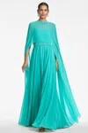 Sachin & Babi Lavinia Gown In Bahama Blue