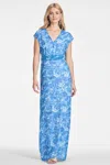 Sachin & Babi Leah Gown In Mediterranean Blooms