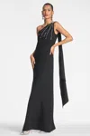 Sachin & Babi Leslie Gown In Black
