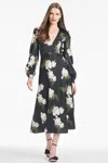 Sachin & Babi Lola Dress In Obsideon Blooms