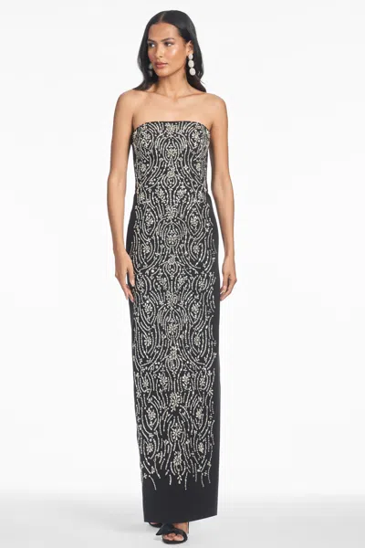 Sachin & Babi Lucille Gown In Gray