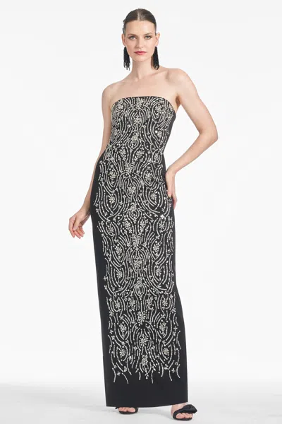 Sachin & Babi Lucille Gown In Black
