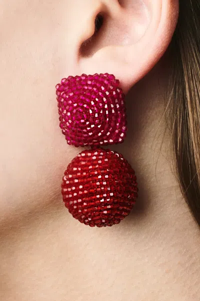Sachin & Babi Lydia Earrings In Red