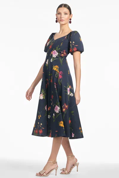 Sachin & Babi Magnolia Dress In Dark Midnight Bouquet