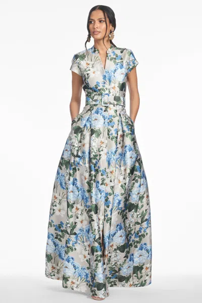 Sachin & Babi Marta Gown In Blue