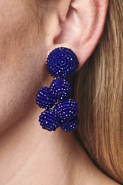 Sachin & Babi Mini Coconuts Earrings In Blue