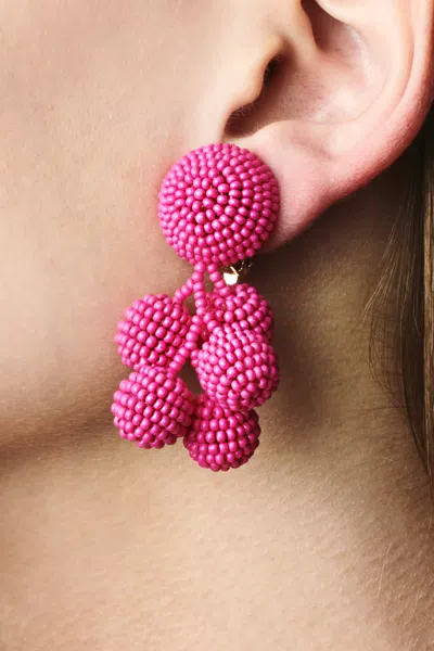 Sachin & Babi Mini Coconuts Earrings In Pink