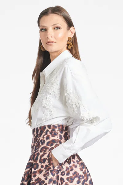 Sachin & Babi Paradiso Top In White