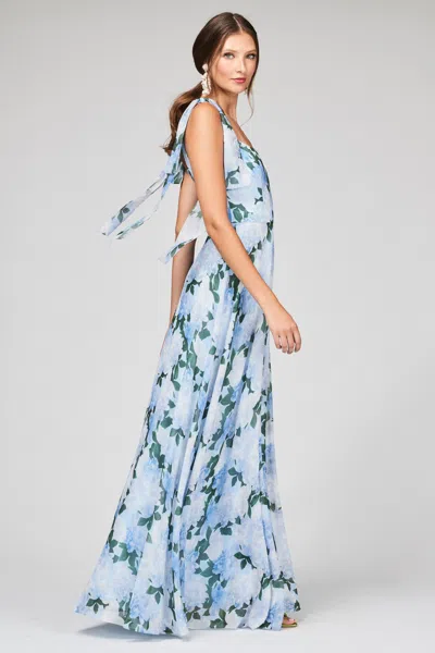 Sachin & Babi Pearl Gown In Blue