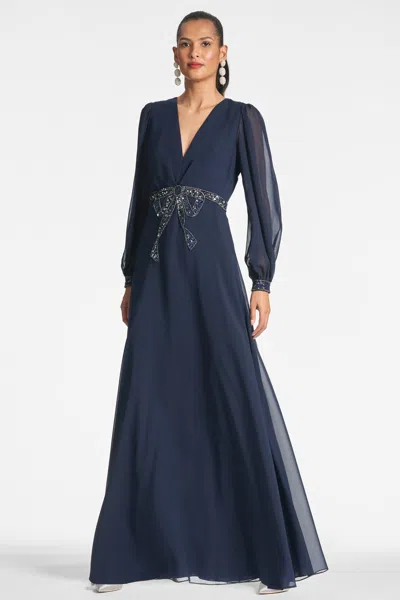 Sachin & Babi Ramsey Gown In Blue