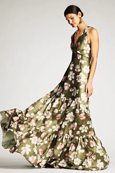 Sachin & Babi Rori Gown In Green