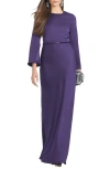 Sachin & Babi Alex Gown In Galaxy Purple