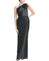 Sachin & Babi Bonnie One-shoulder Bow Column Gown