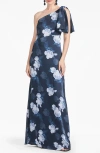 Sachin & Babi Chelsea Gown In Midnight Glacial Rose