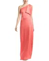 Sachin & Babi Chelsea One-shoulder Georgette Bias Gown