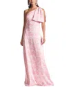 Sachin & Babi Chelsea Bow One-shoulder Gown
