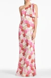 Sachin & Babi Chelsea Bow One-shoulder Gown
