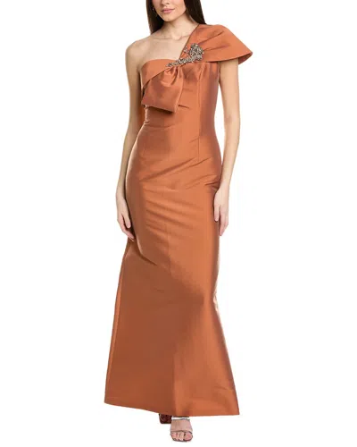 Sachin & Babi Ines Gown In Brown