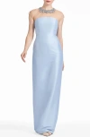 Sachin & Babi Irina Gown In Glacial Blue