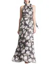 Sachin & Babi Kayla Halter Gown In Multi