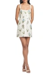 Sachin & Babi Kelsey Floral Jacquard Minidress In Pearl Panicle