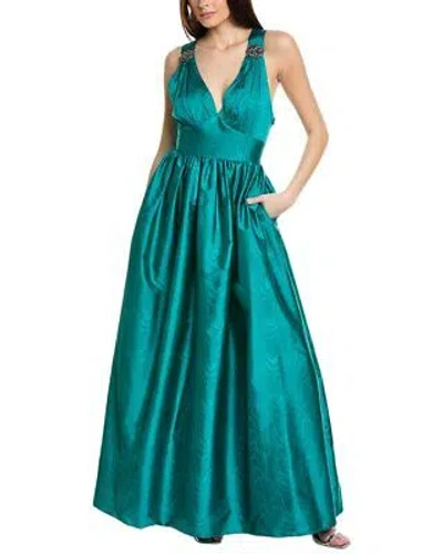 Pre-owned Sachin & Babi Kenzia Gown Women's In Dragonfly