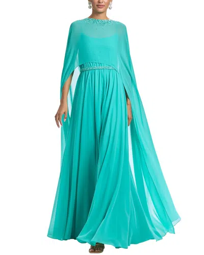 Sachin & Babi Lavinia Gown In Bahama Blue