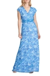 Sachin & Babi Leah Gown In Mediterranean Bloom