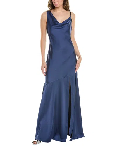 Sachin & Babi Lucy Gown In Blue