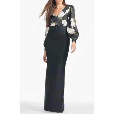 Sachin & Babi Schylor Gown In Multi