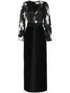 Sachin & Babi Schylor Gown In Black