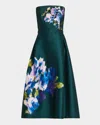 Sachin & Babi Shay Dress In Forest Green Placement Ikat