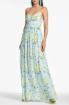 SACHIN & BABI SIENNA FLORAL GOWN