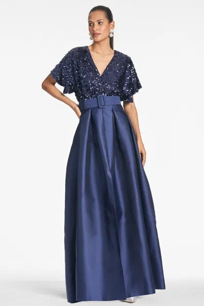 Sachin & Babi Simone Gown In Black
